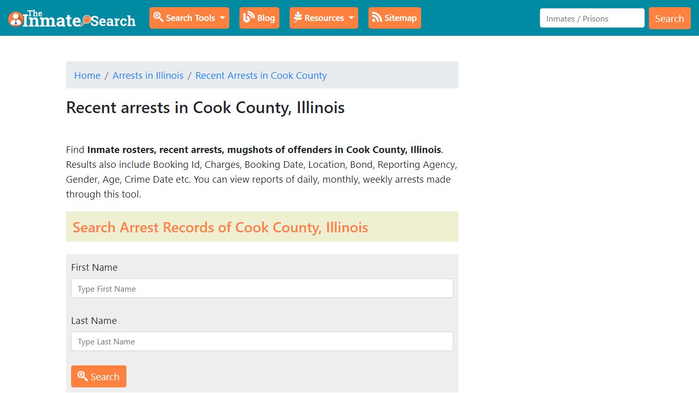 Recent arrests in Cook County, Illinois | Mugshots, Rosters, Inmates ...